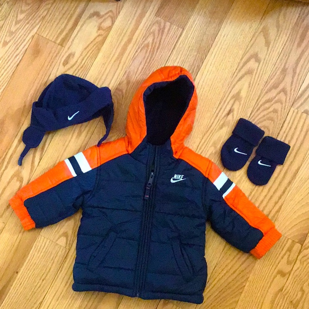 Nike Coat & Mittens/Hat